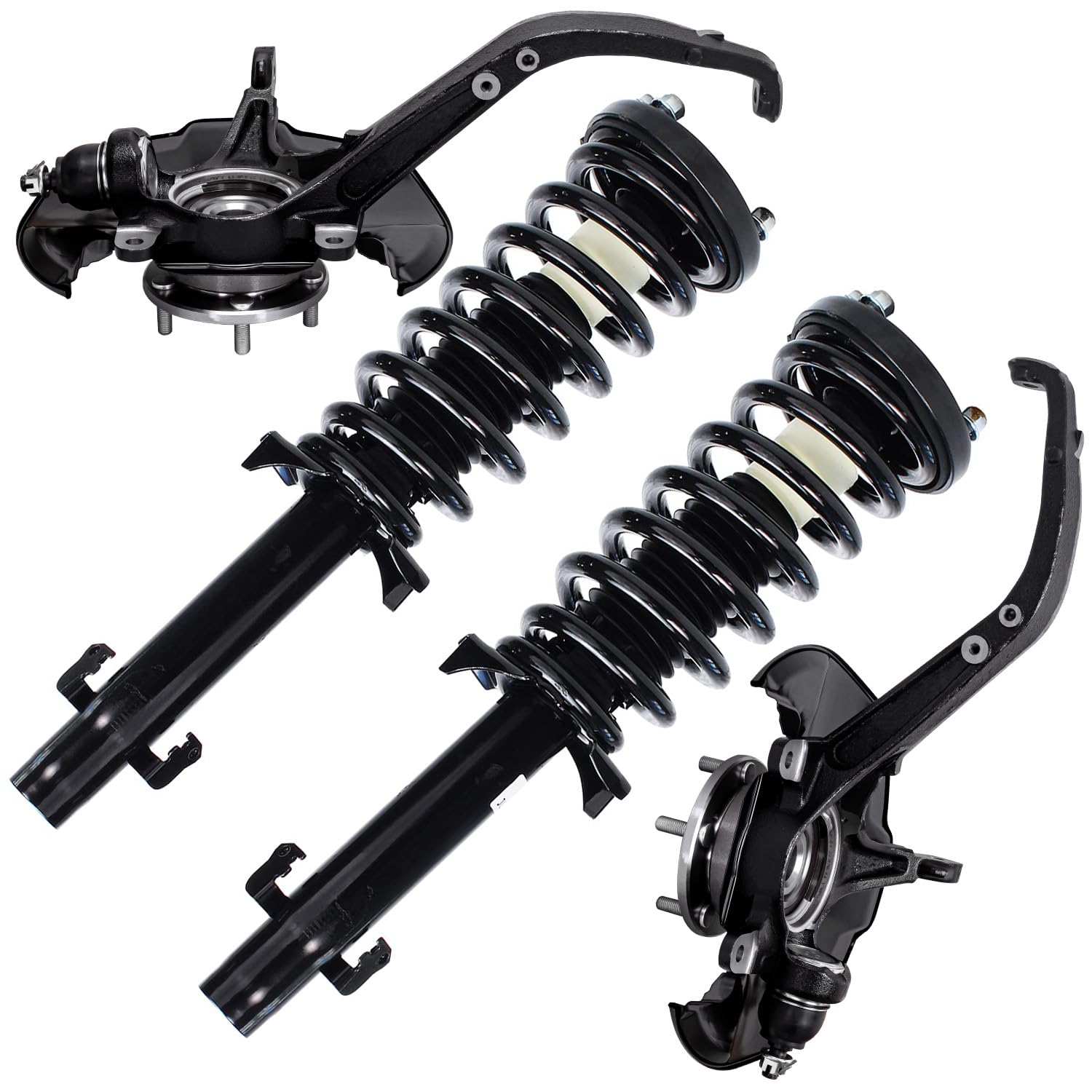 Detroit Axle - Front 4pc Steering Knuckles Kit for 08-12 Honda Accord