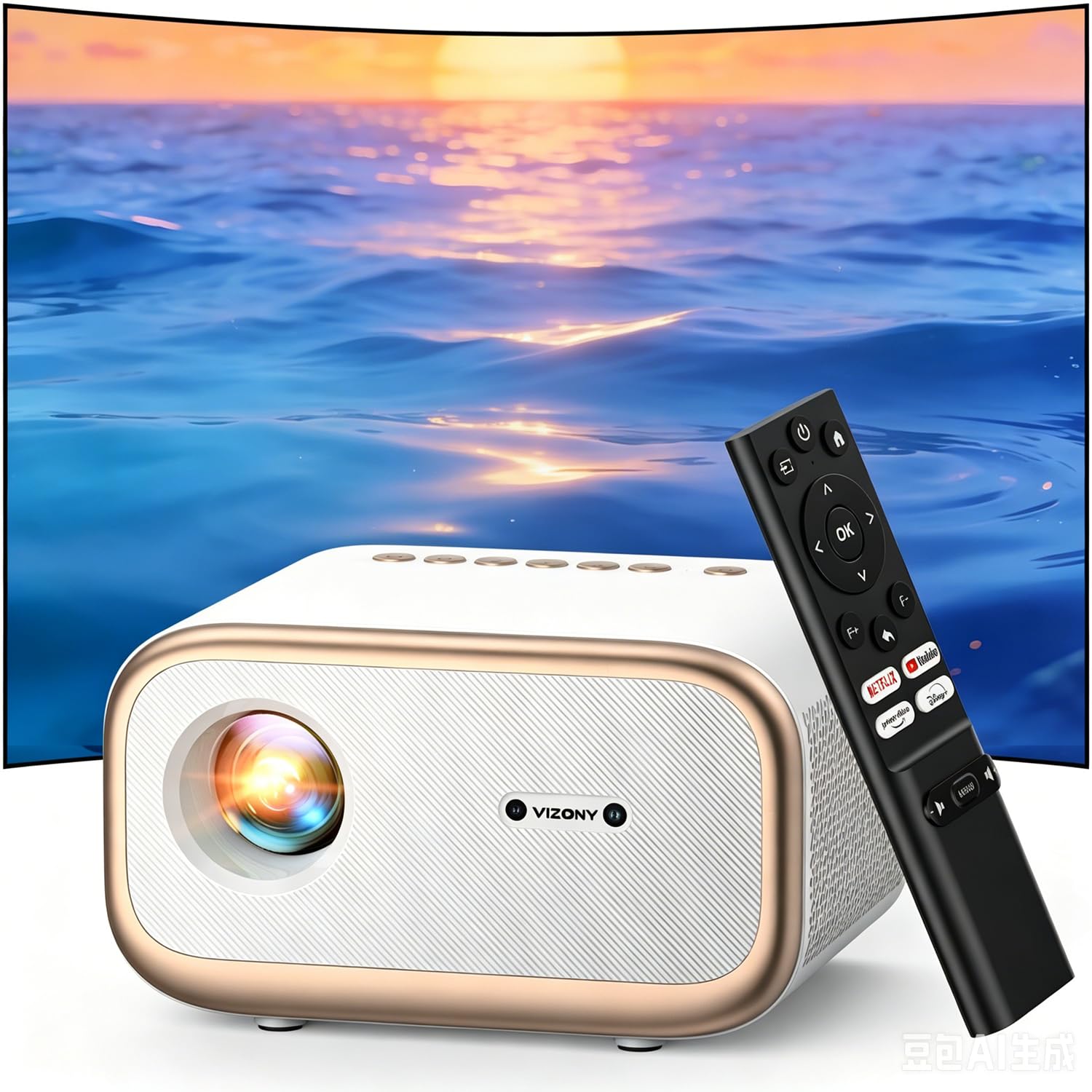 VIZONY 1080P Smart Projector