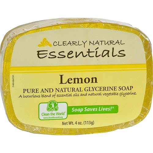 Miniatura 1 de Clearly Natural Jabón en barra de glicerina de limón, 4 onzas - 6 por caja.