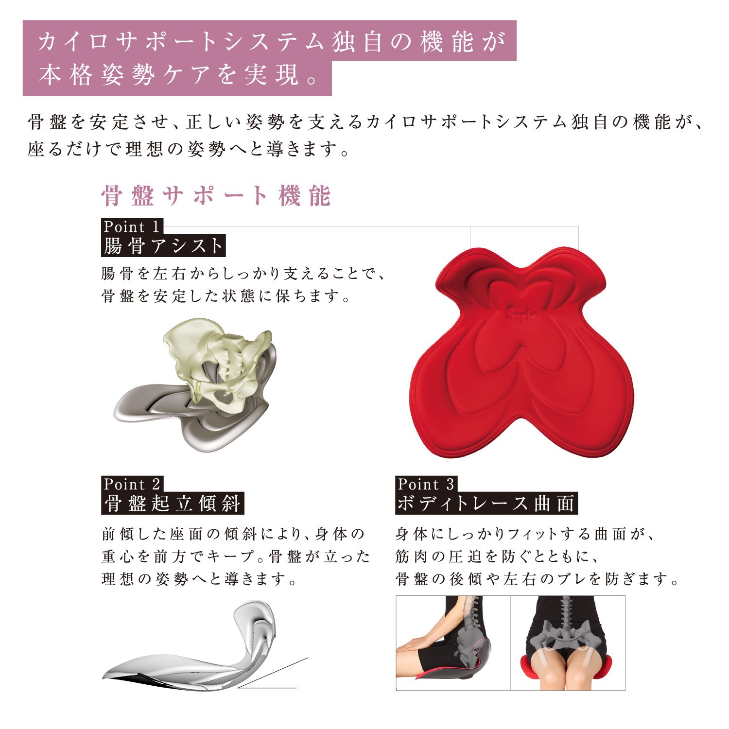 Amazon.co.jp: MTG 骨盤サポートチェア Style Butterfly(スタイル 