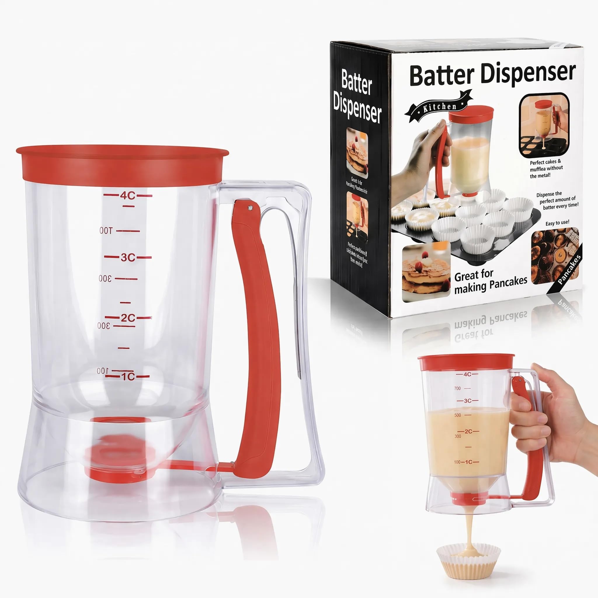 Pancake Batter Dispenser, Batter Separator Baking Tool for Precise Control
