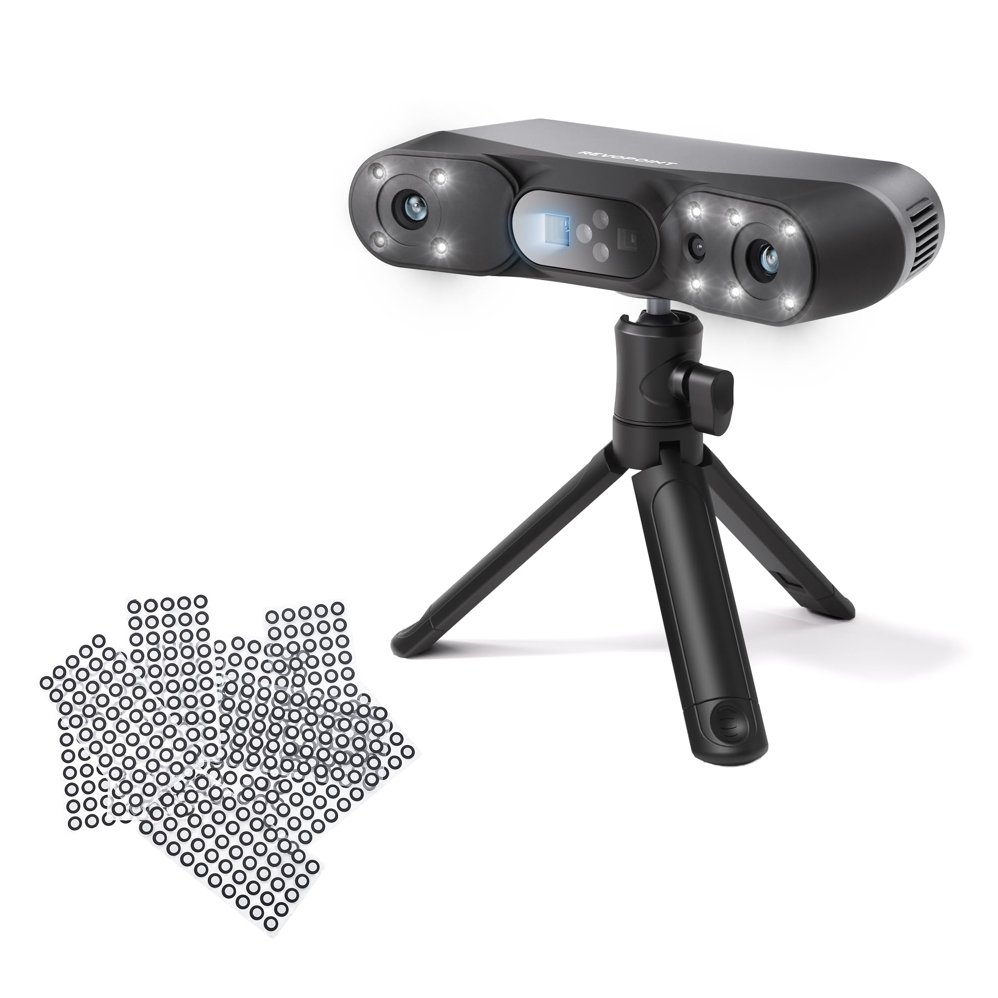 Revopoint Scanner 3D POP 4 Standard & 6.0mm 1000 punti Marker per scansione 3D, adesivi ad alta riflessione per punti di riferimento degli scanner 3D