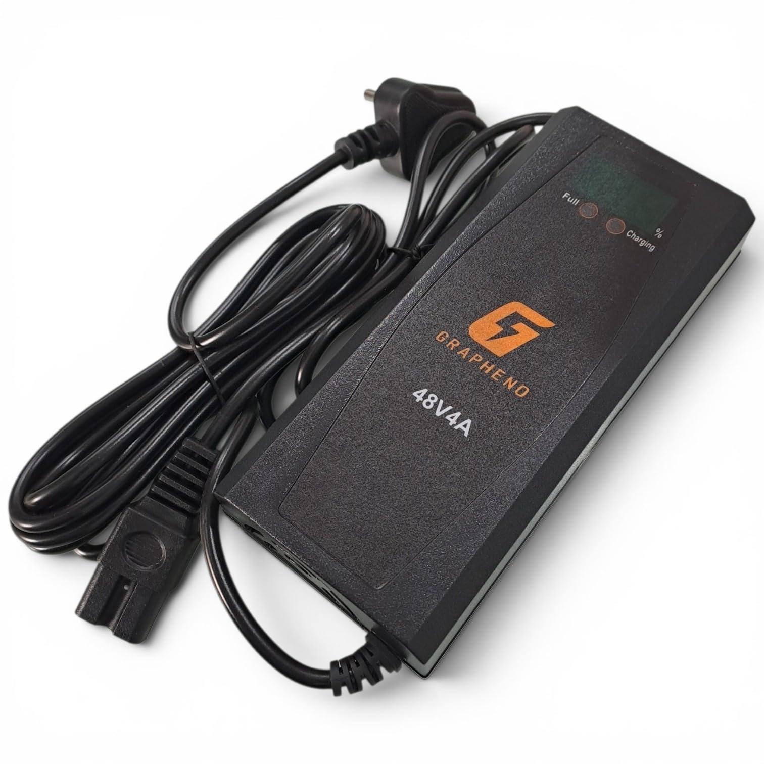 Electric Scooter Charger 48V 4 AMP, Lead Acid and Graphene Batteries, 4 Battery Scooter, Longest 4 Meter Wire, Fast Charging, Heavy Duty with Percentage Screen, Durable ABS Body.-image-11