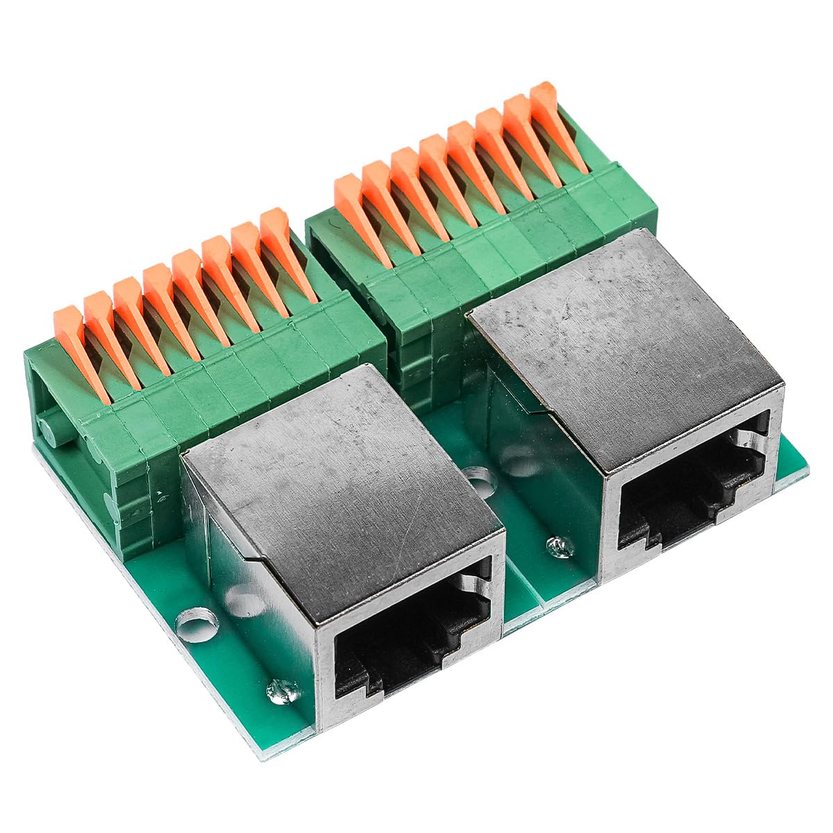 Namvo 2PCS RJ45 Ethernet Connect Terminal RJ45 8P8C Female To 8Pin Adapter Terminal Breakout RJ45 Solderless Network Interface Connector With PCB Board