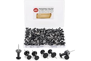 Yalis Premium Quality Pushpins, Black