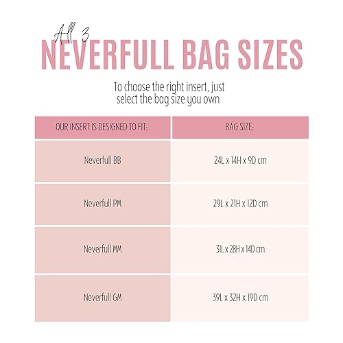 Miniatura 2 de Purse Organizer for Neverfull BB with zipper, Lv Neverfull BB Bag Organizer, Neverfull BB Insert Handmade Snug Sturdy Felt with Gold Zipper (For