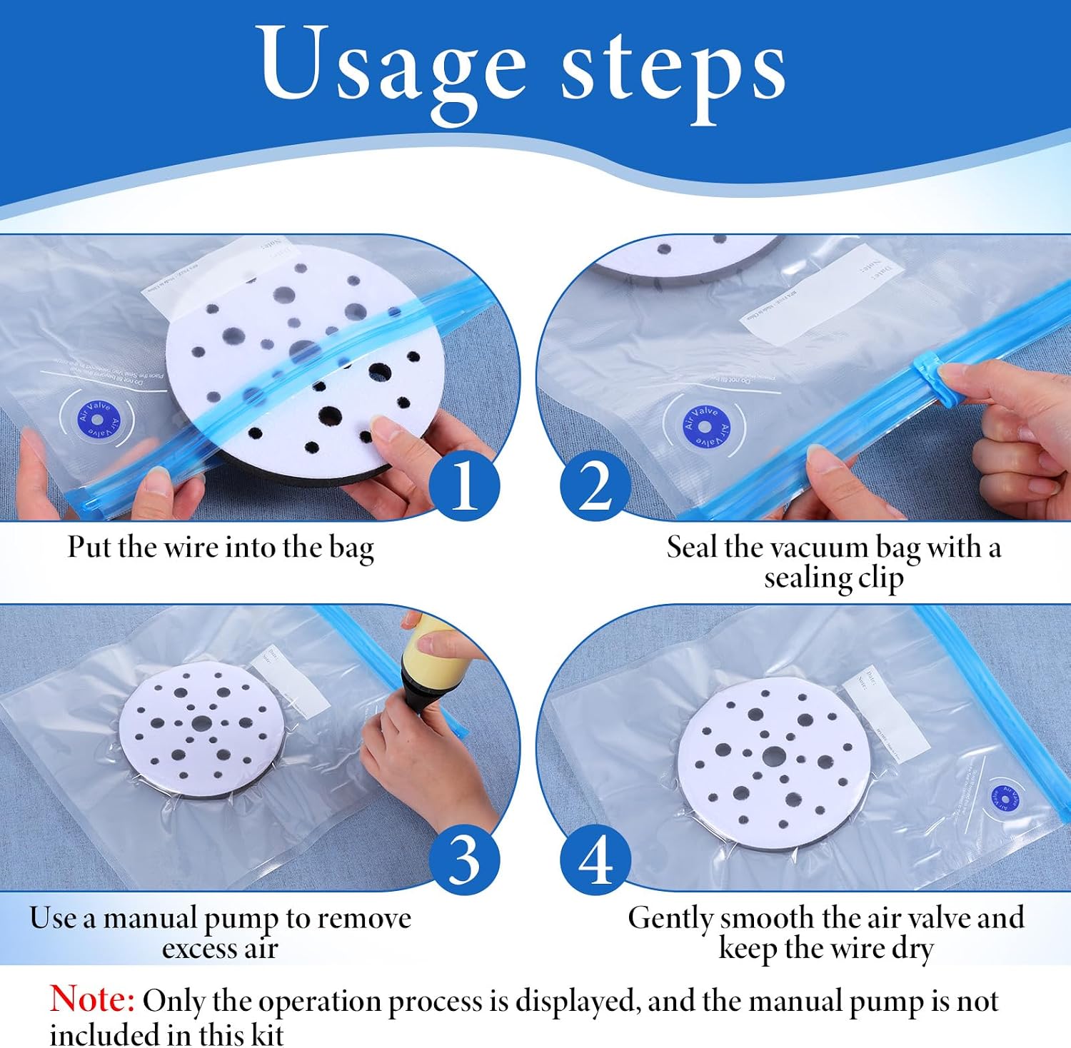 80 Pcs 3D Filament Storage Bags Kit, 50 Pcs 3D Printer Filaments Vacuum Storage Bag 13.4 x 11.8 Inch with 5 Sealing Clip 25 Humidity Indicator Cards for Keep Filament Dry