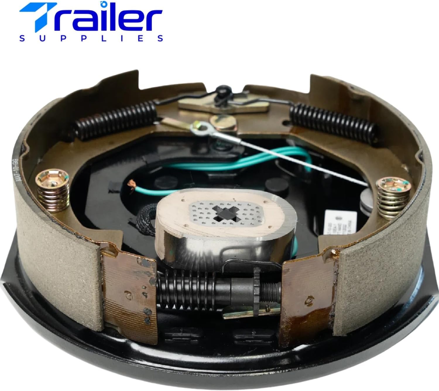 Trailer Brake & Drum Kit for 3500 lb Axles, 10"x2-1/4" Self-Adjusting Electric Brake Assembly + 5-Lug 4.5" Bolt Circle Brake Drums, 1 Pair Complete Replacement Assembly