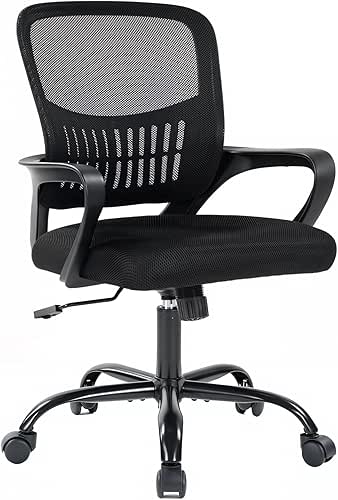 DUMOS Home Office Computer Chair - Ergonomic Mid Back Desk