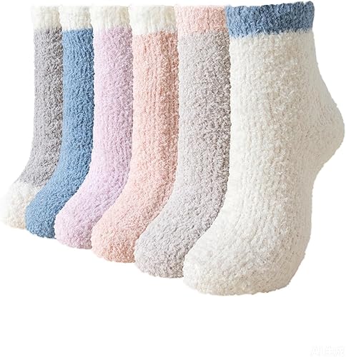 Warm & Cozy Gifts for Women, Fluffy Fuzzy Sock, Plush Sleeping Slipper Socks - Soft Warm Fabric