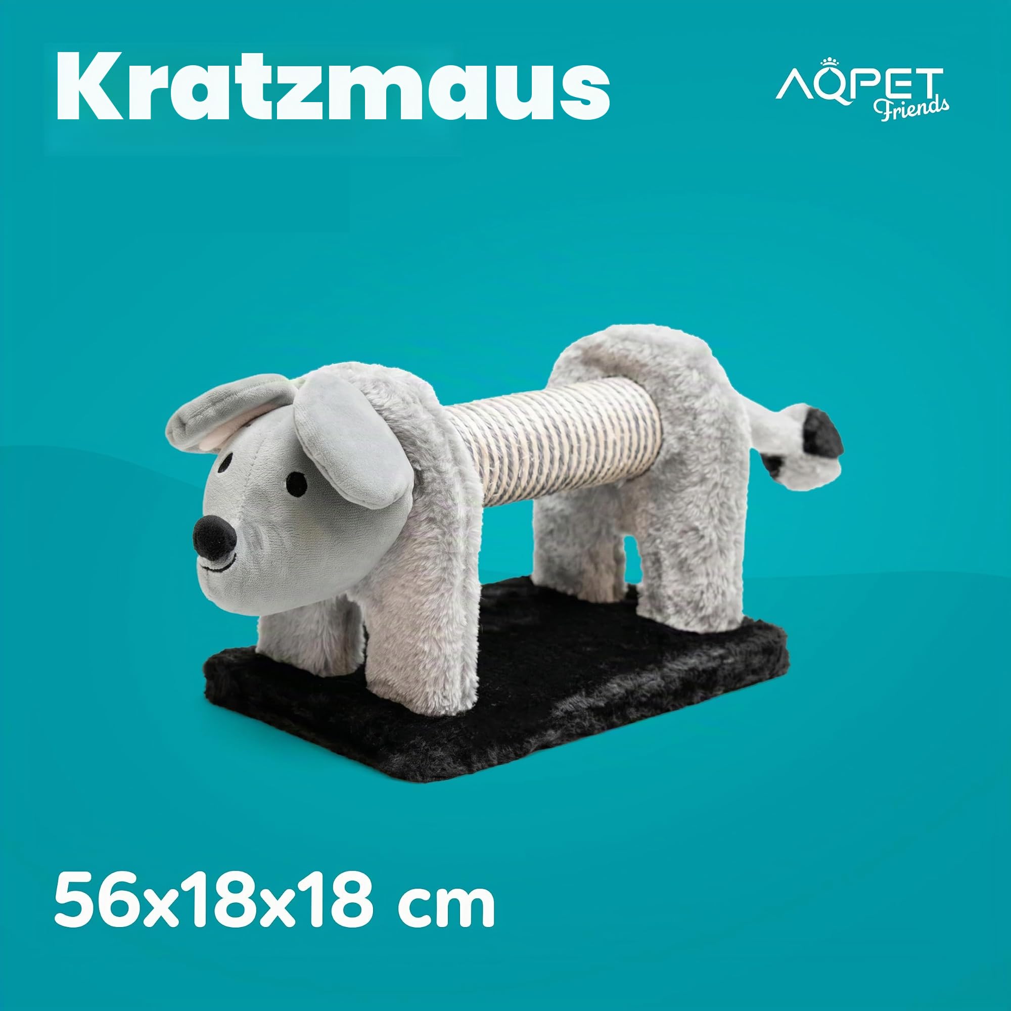 Katzen-Kratzbaum aus Sisal und Plüsch, Micky Maus, widerstandsfähiges Material für Spaß für Ihre Katze, Maße: 56 x 18 x 18 cm