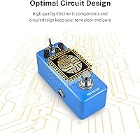 Vista 5 de Donner - Pedal compresor, pedal de guitarra Ultimate Comp, efecto de compresión, 2 modos, analógico puro para guitarra eléctrica y bajo, True Bypass