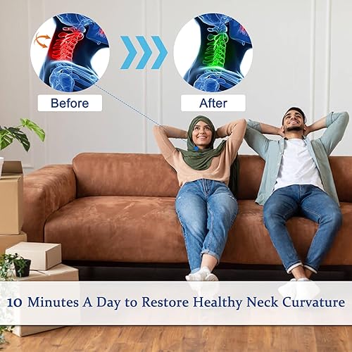 Miniatura 7 de Ejercitador de estiramiento de cuello, dispositivo de tracción cervical, dispositivo de tracción quiropráctico de cuello, dispositivos de tracción