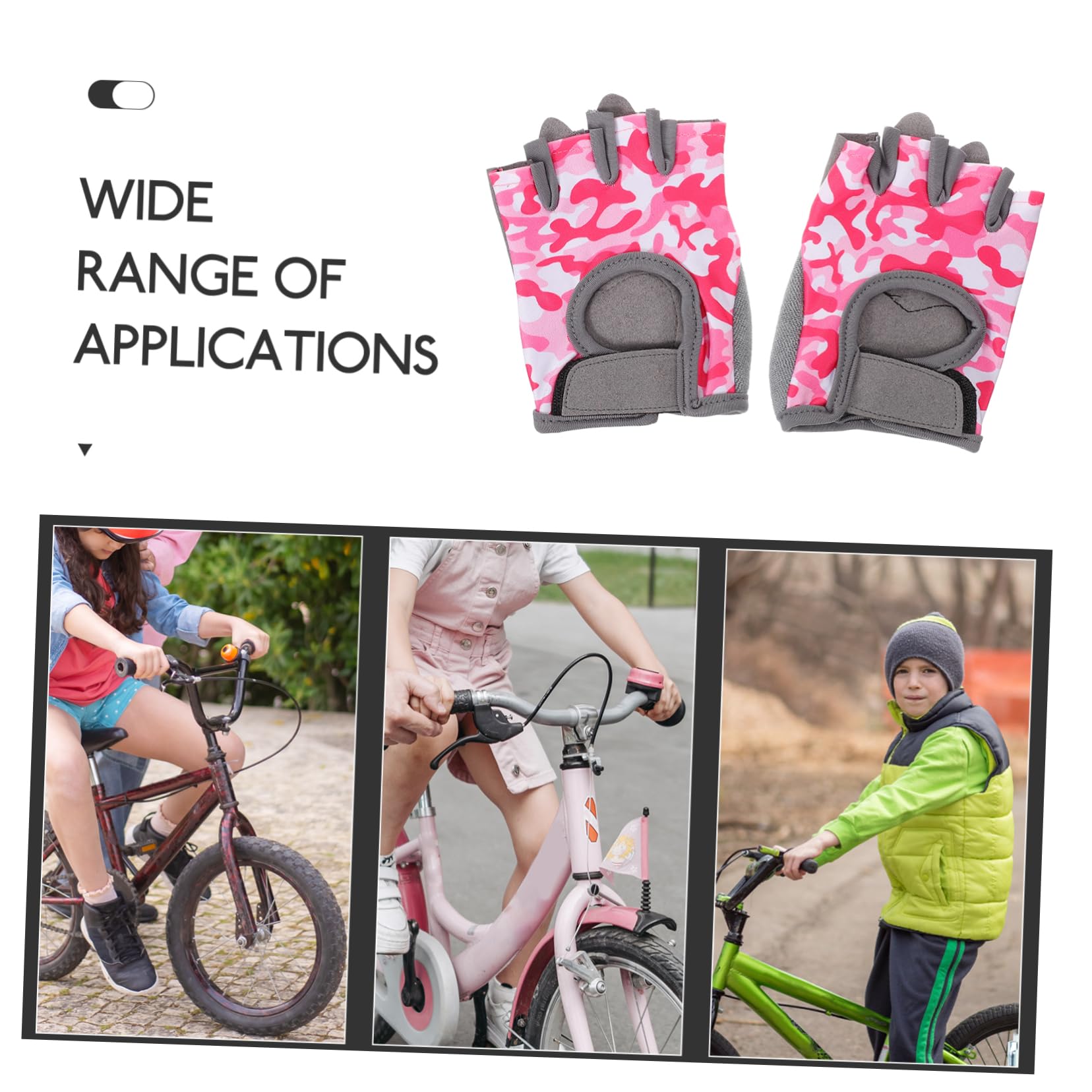 HANABASS Fahrradhandschuhe Für Kinder Angelzubehör Winterhandschuhe Turnhandschuhe Halbfingerhandschuhe Sporthandschuhe Kinder Outdoor Warme Handschuhe Winddichte Handschuhe Nylon