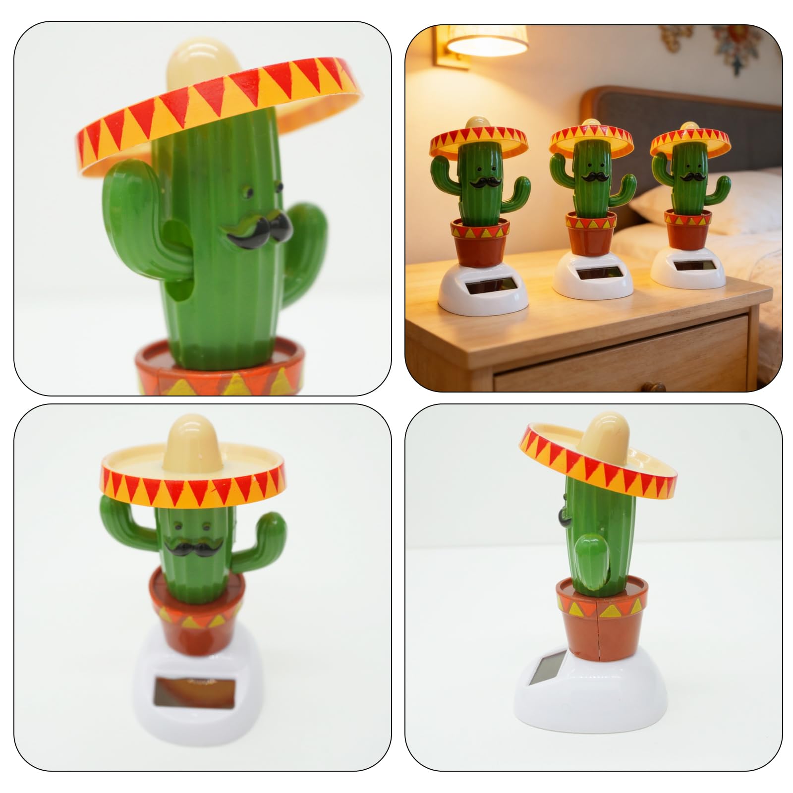 Figurine Hula Girl dansante à énergie solaire - Décoration de voiture hawaïenne pour tableau de bord de voiture, intérieur de voiture, décoration de fête (rose