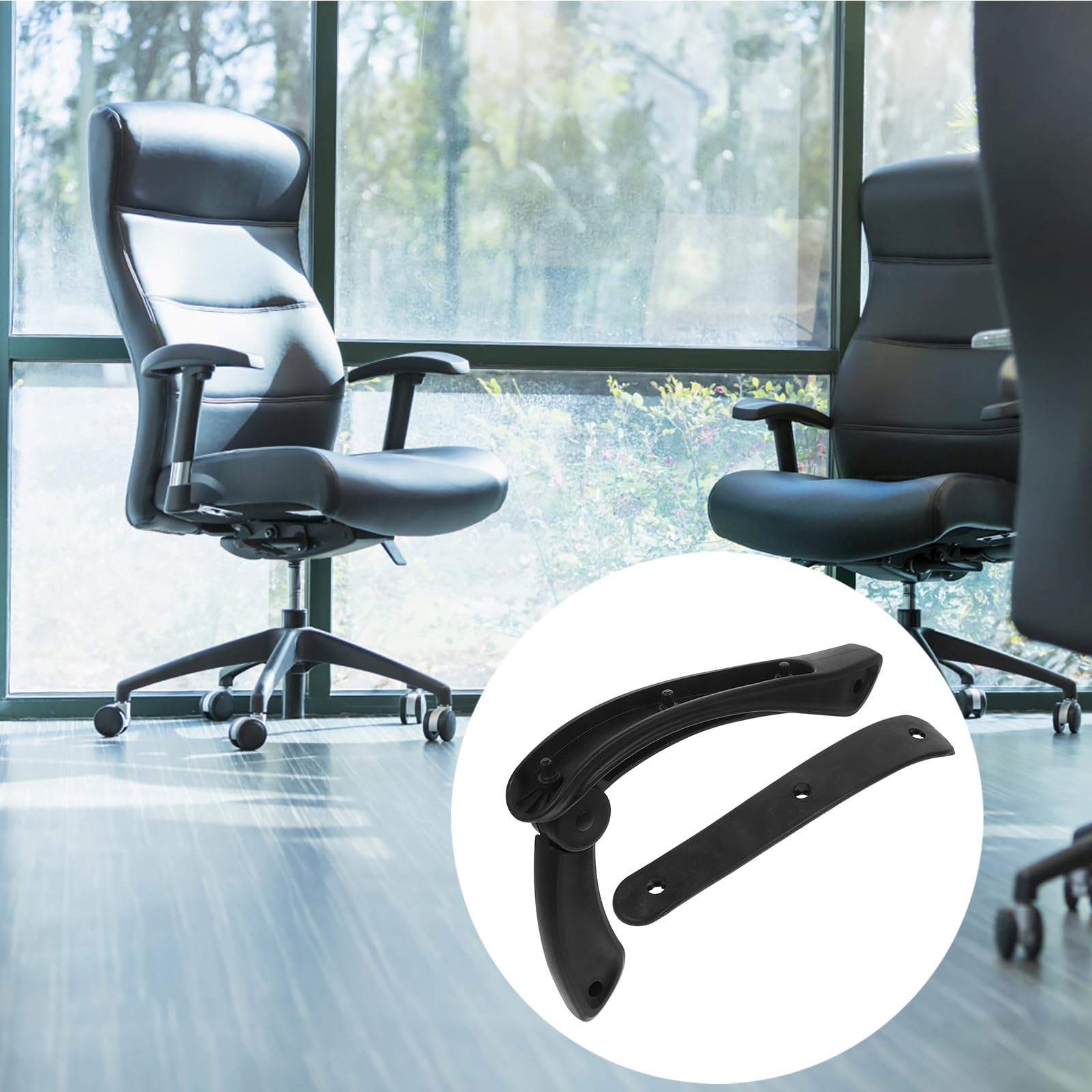 Lurrose Braccioli Robusti per Sedia Plastica 2 Pezzi Ricambi per Ufficio e Casa Supporto Mani e Installazione Professionale Resistente
