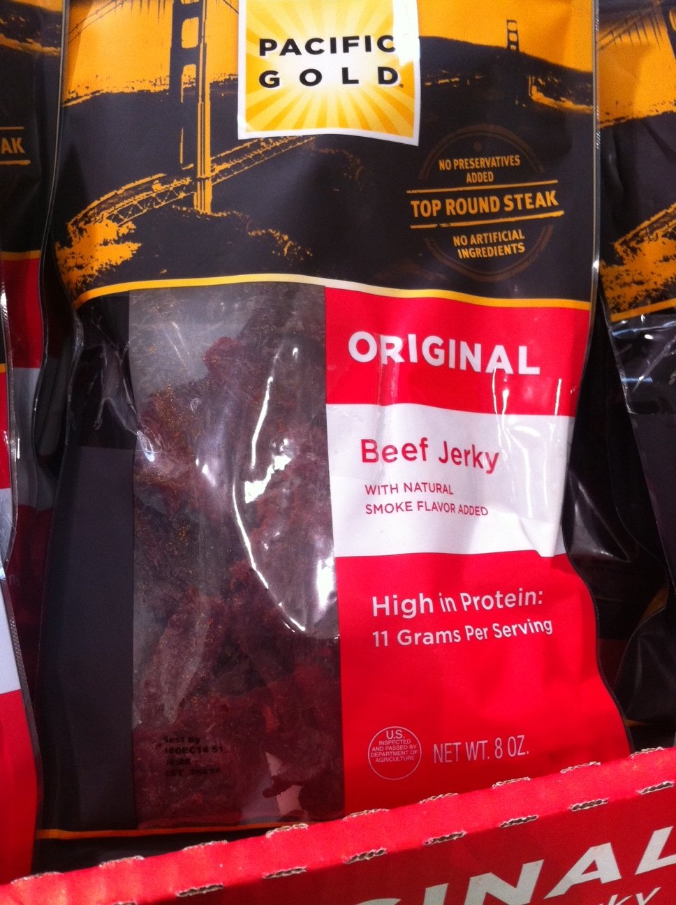 Pacific Gold Original Beef Jerkey Twin Pack 8 Oz Each