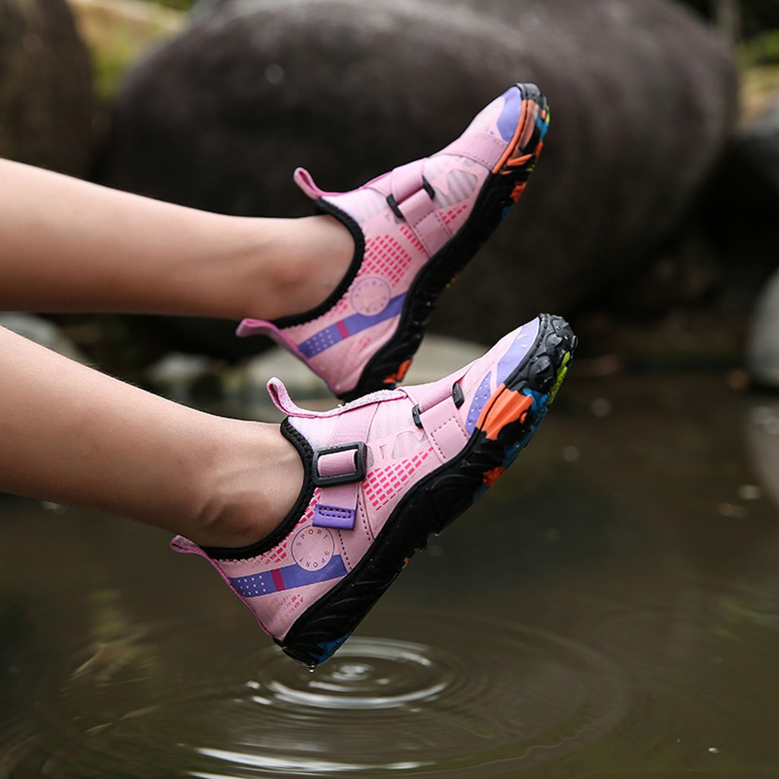 Scarpe Scoglio Bambino Pianta Larga Scarpe Da Trekking Estive Bambina Grounding Shoes Corsa In Tela 23 Scarpette Barefoot Primavera 30 Ragazzo Nere Con Elastico 25 Traspiranti Leggere 26 32
