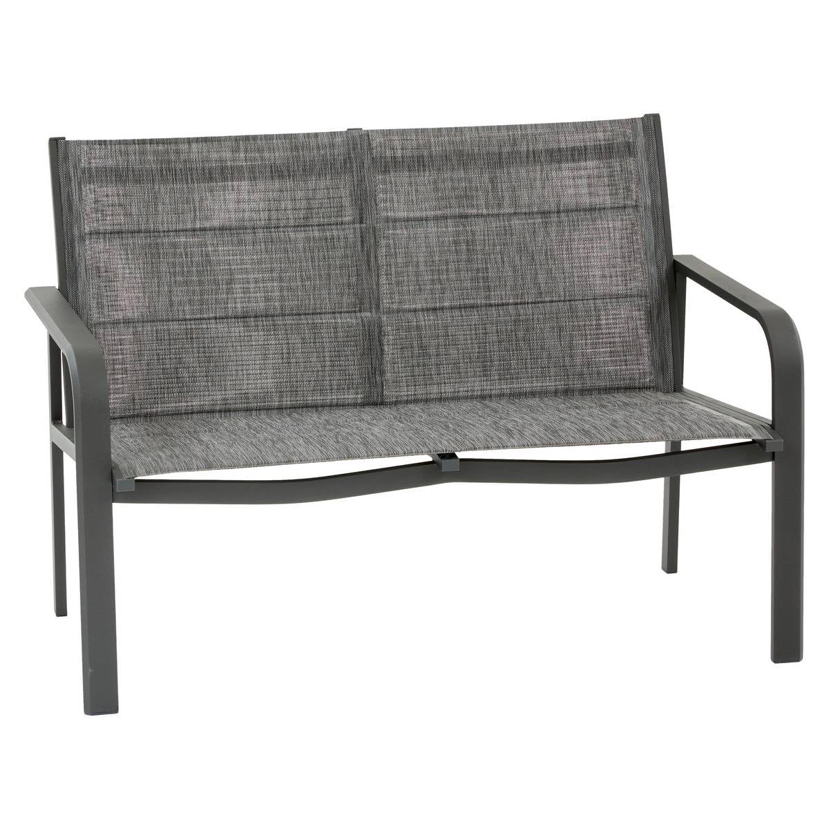Hespéride Salon de Jardin Piazza 4 Places Gris Graphite