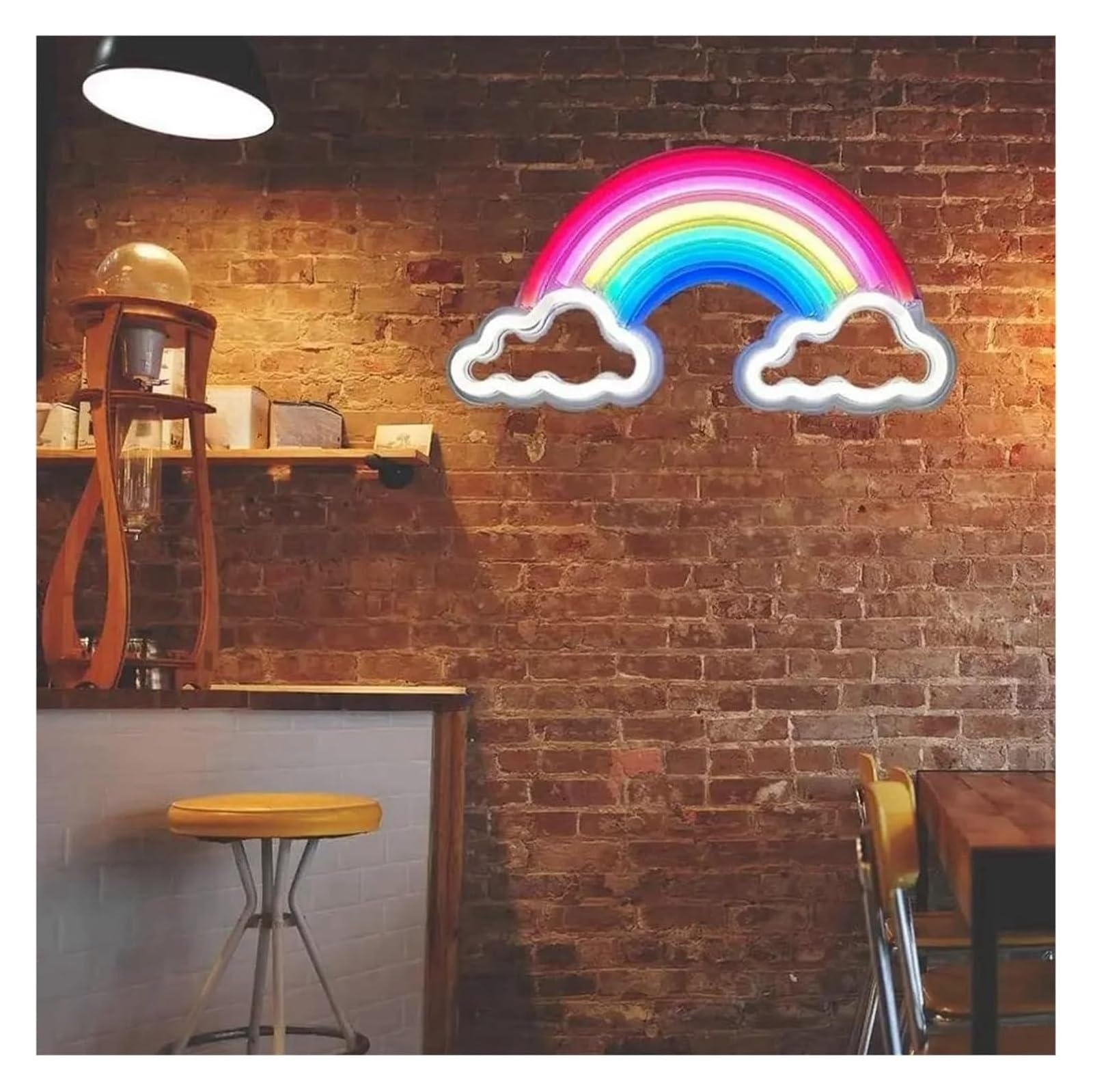 Lampada al neon Per l'atmosfera della barra luminosa al neon arcobaleno alimentata per l'insegna