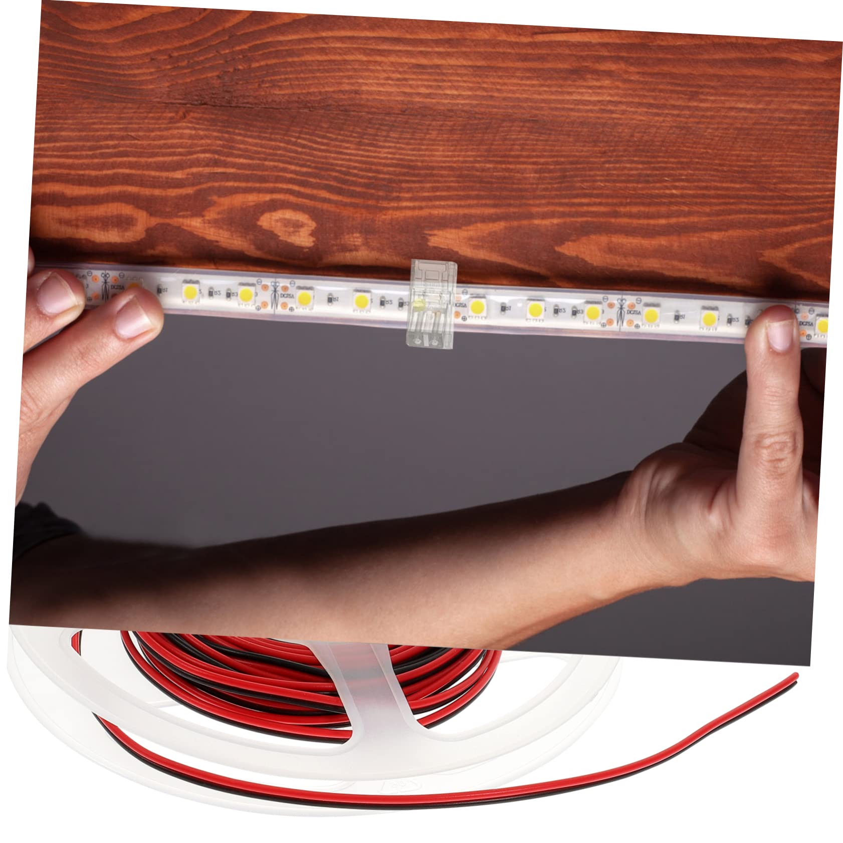 Alipis 4 Sätze LED-Lichtleistenanschluss Klemmenerweiterungsstecker LED-Streifen-Jumper stoßverbinder LED-Streifenanschlüsse Anschlüsse für LED-Lichtleisten Abisolieren Adapter verlängern