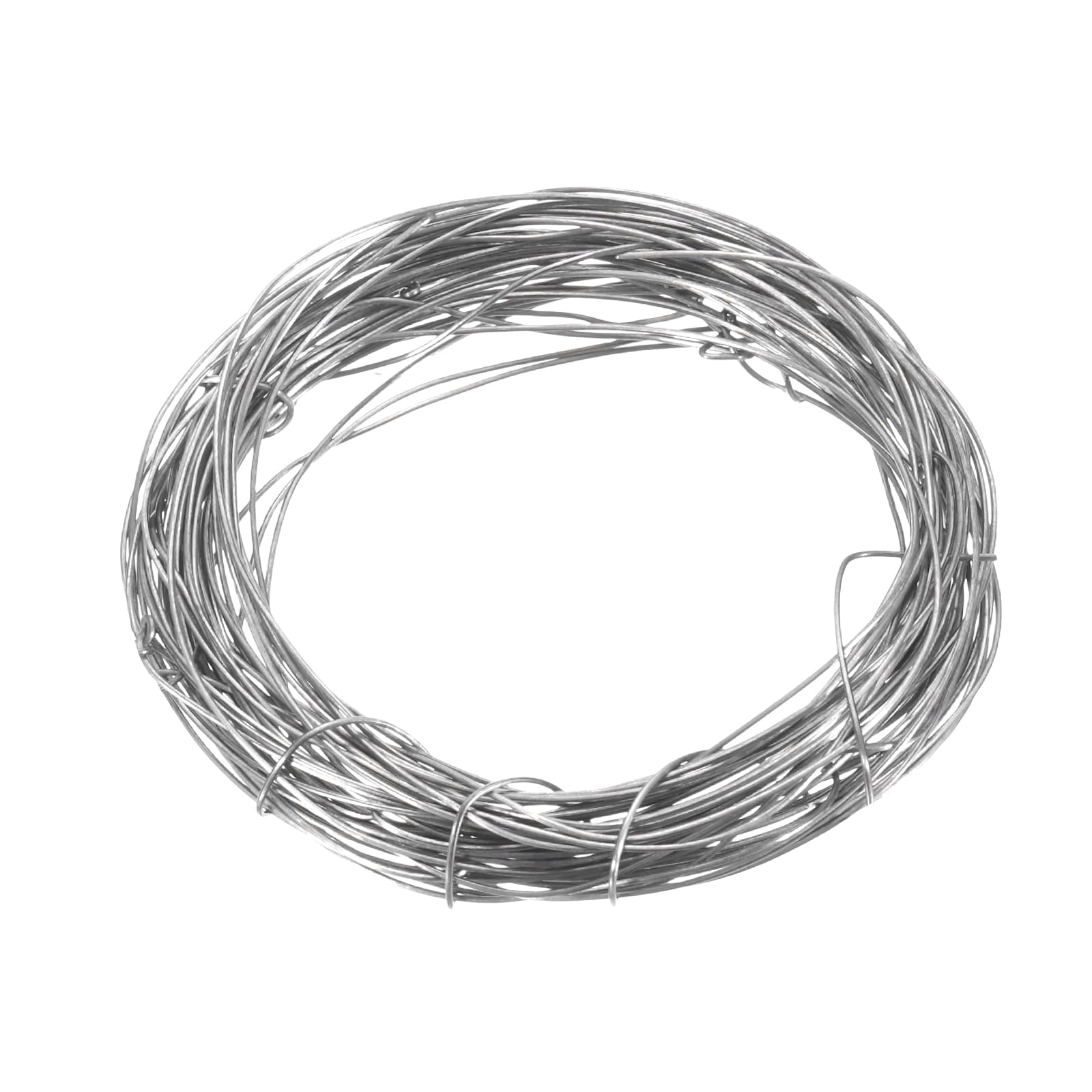 sourcing map Titanium Wire, 16 Feet x 0.4mm 26 Gauge TA1 Pure Titanium Soft Welding Round Metal Craft Wire for Jewelry Crafts Making Soldering Electric Power (Silver Tone)