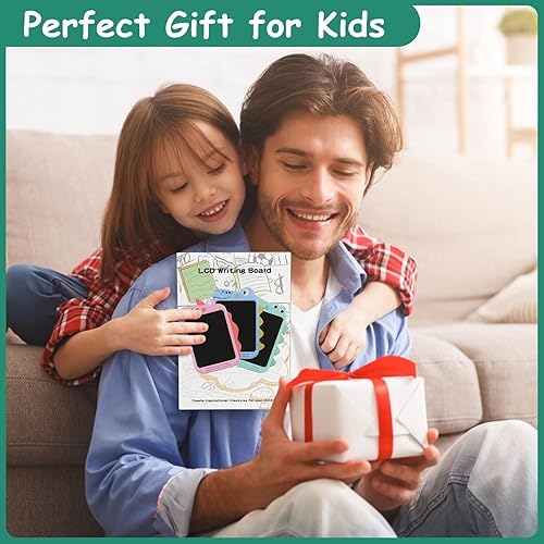 Miniatura 8 de Fullware Tableta de escritura LCD para niños, tablero de dibujo colorido de 10 pulgadas, juguetes educativos de aprendizaje, regalos para niños,