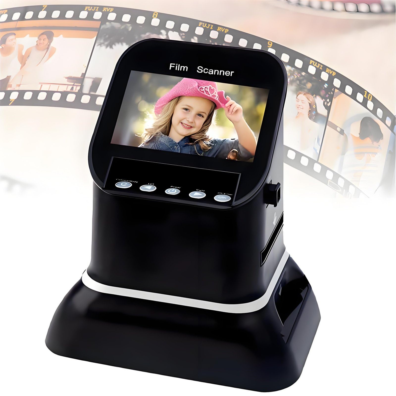 Slide & Negative Scanners,High Resolution 120 Film Scanner,22 Mega Pixels Slide Negative Photo Scanner,Digital 35mm 135 126 127KPK Film Converter with 4.3" LCD-image-40