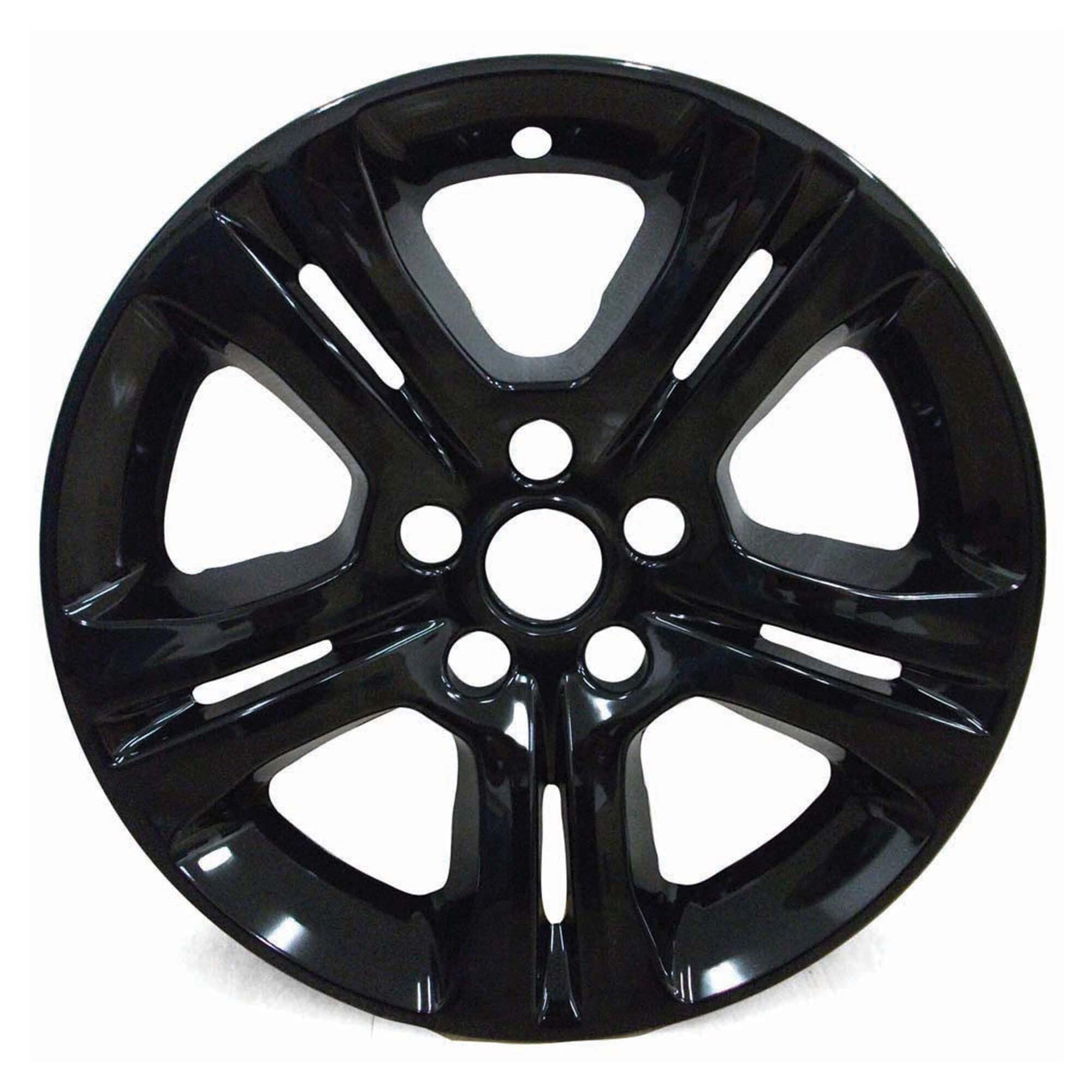 Juego de fundas de rueda de 17 pulgadas hechas para Dodge Charger (15-22) (negro brillante)