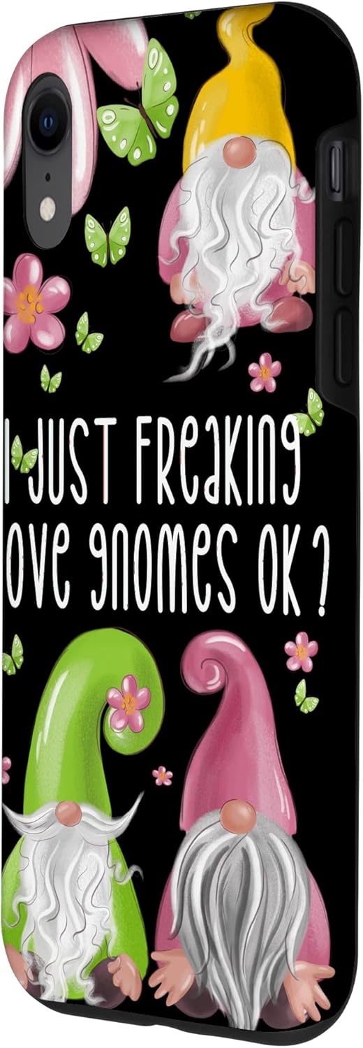 Floral Spring Gnome Quote For Women Girls Cute Summer Gnomes Case for iPhone XR