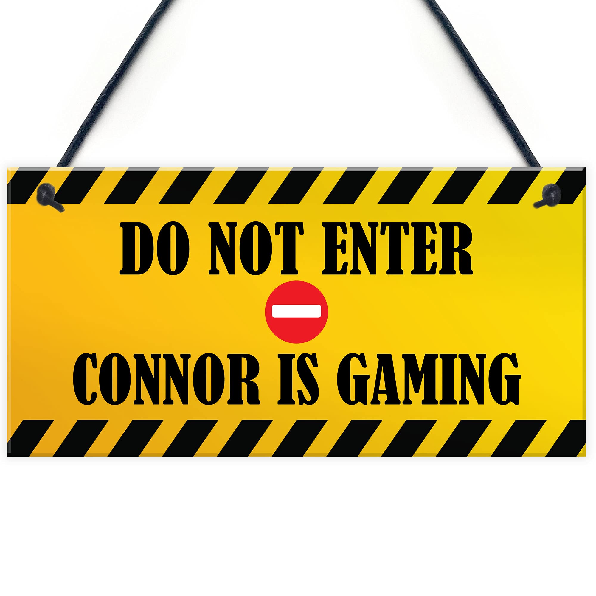 Funny Joke Gaming Sign Personalised Man Cave Bedroom Hanging Sign Gamer Gift