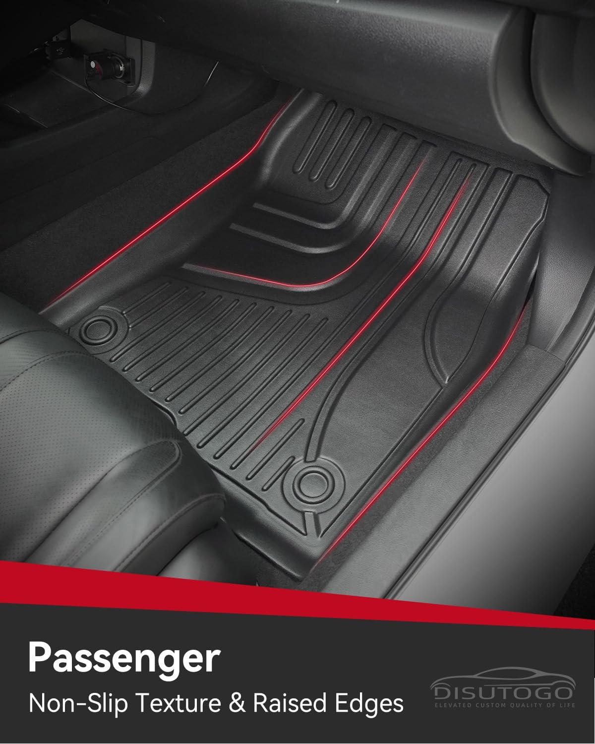Floor Mats Set Compatible with Hyundai Elantra Elantra N 2021-2025 2026 (Include Hybrid), TPE Cargo Mat All Weather Protection Floor Mat Heavy Duty Trunk Liners Accessories
