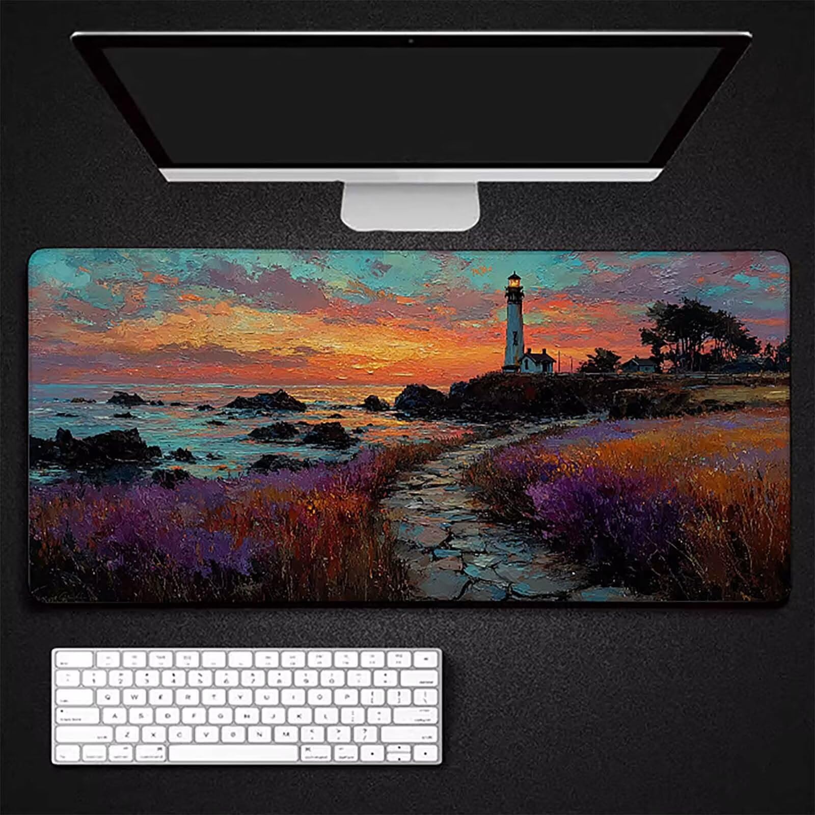 Podkładka pod mysz XXL 1200 x 600 x 3 mm, różowa zmywalna podkładka pod mysz, akcesoria do gier reflektorów, z antypoślizgową gumową podstawą na biurko do komputera, pracy, domu, prezent dla mężczyzn