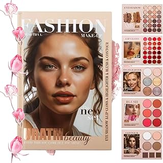 Libro de maquillaje de moda, paleta de sombra...