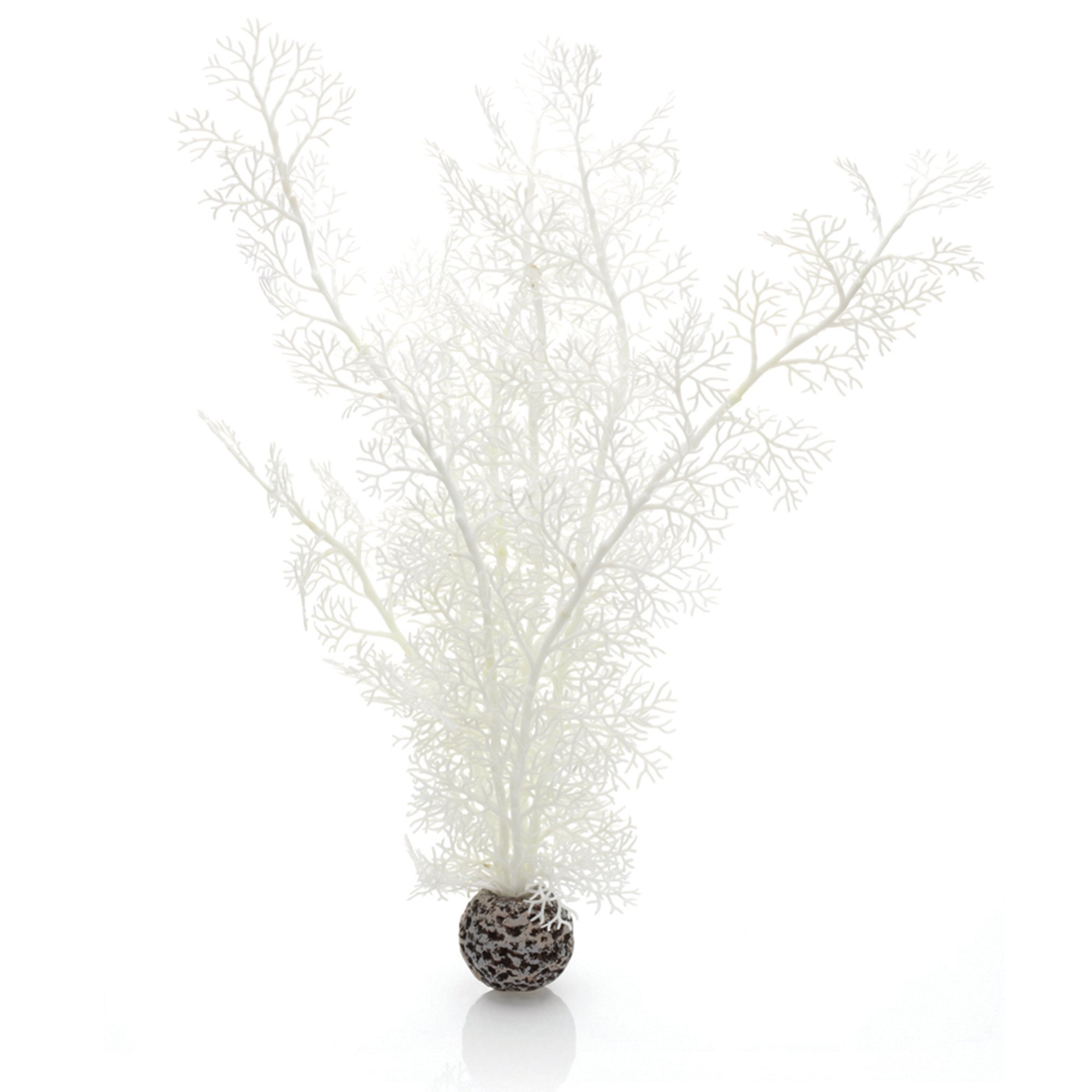 biOrb Fish Tank Decorations, Sea Fan Large Plant With Weighted Ball (1 x Crimson Aquarium Plant), Artificial Fish Tank Decor To Add Pop Of Colour, Natural-Looking Aquarium Decor For Scenic Background