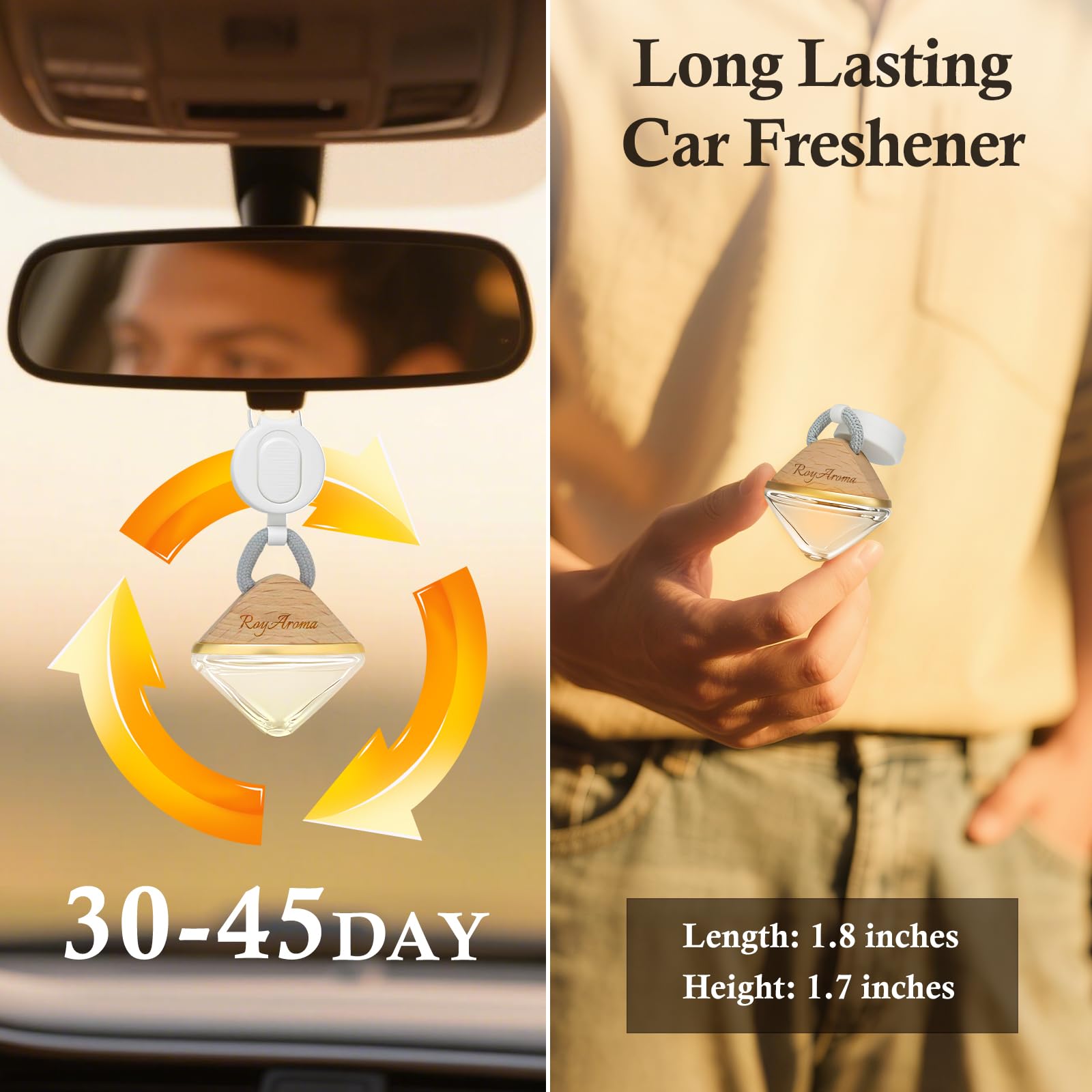 Amazon.com: Royaroma Hanging Car Air Freshener Diffuser
