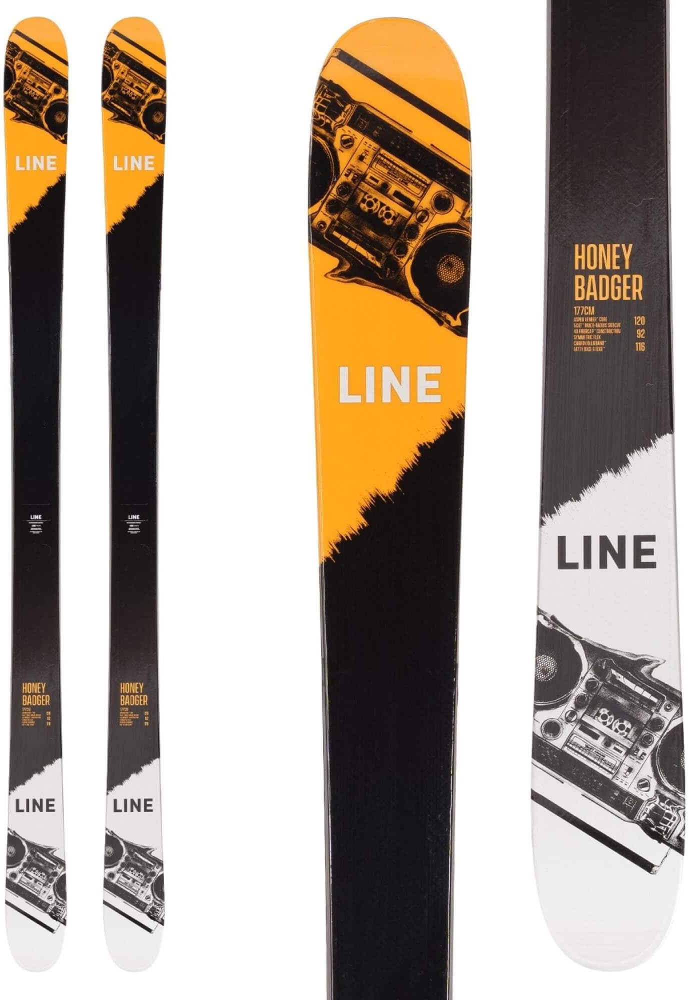 LINE Line Honey Badger Skis Mens Sz 155cm, Multi (A2203008)