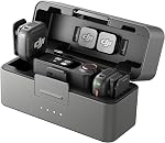 DJI Mic 3 (2 TX + 1 RX + boîtier de chargement), microphone sans fil pour iPhone/appareil photo/Android, ultraléger, contrôle de gain adaptatif pour volume équilibré, double bande anti-interférence, 28h d'utilisation, vlog