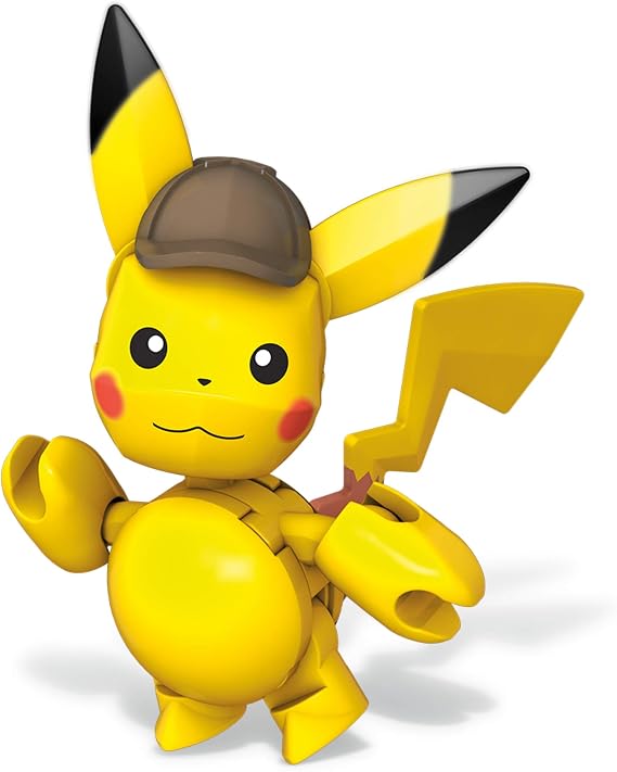 Mega Construx Pokemon Detective Pikachu Pikachu's Office Construction Set with Character Figures, Building Toys for Kids (183 Pieces)