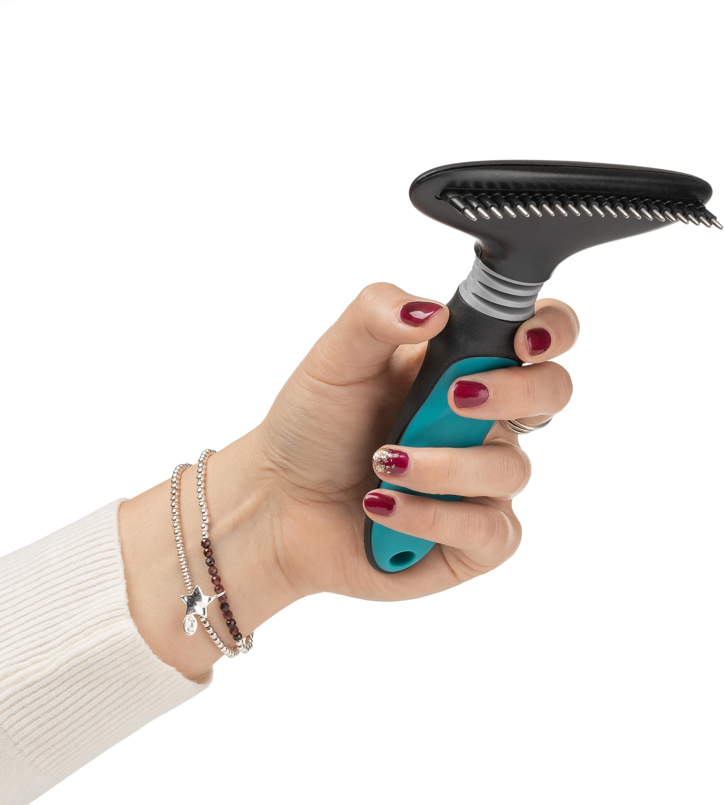 Dog, Puppy Grooming Undercoat Rake - Dematting Tool Removes Matts - for Medium Coats