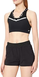 NIKE Women's W Nk Df Swsh Strpy Logo Bra Sports