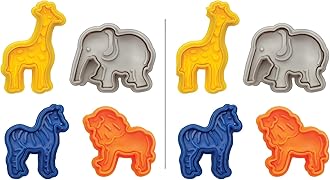 Mrs. Anderson’s Baking Animal Cracker Cookie Cutters, BPA Free, Set of 8