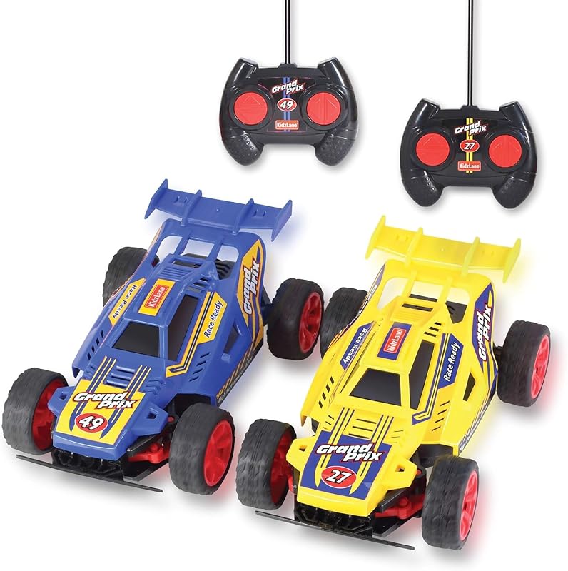 autos de control remoto para niños – 2 autos de carreras que compiten juntos con tracción en todas las direcciones, alcance de 35 pies – Juego de 2 autos de control remoto para niños – auto RC para niños de 4 a 7 y 8 a 12 años