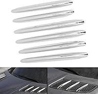 Vista 5 de Fydun Cubierta de rejilla de ventilación para capó del motor de automóvil, accesorios cromados para Benz R172 SLK 2011‑2019