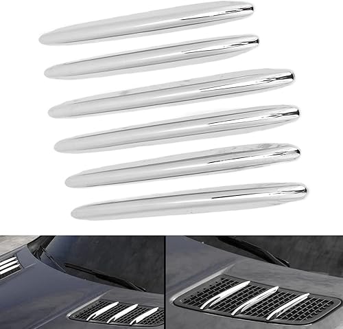 Miniatura 5 de Fydun Cubierta de rejilla de ventilación para capó del motor de automóvil, accesorios cromados para Benz R172 SLK 20112019