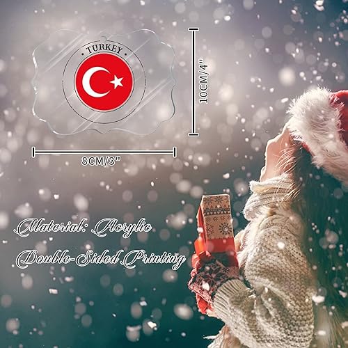 Vista 140 de Bandera de las Bahamas Adorno de árbol de Navidad para Navidad Bandera Nacional de Bahamas Decoración de árbol de Navidad Adorno colgante Adornos