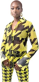 Pantora Women's LaTisha Organza Button Up