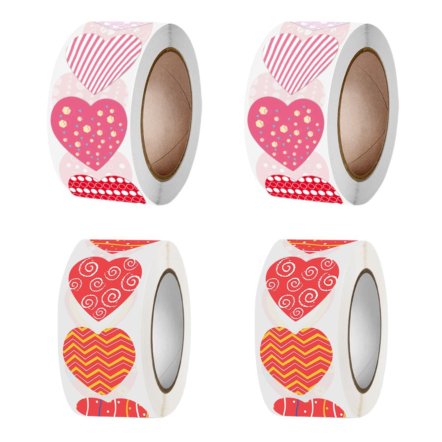 Ysdyy Multicolor 2000 Zhang Aixin Stickers, 4 -Volume Gift Stickers, Decorative Stickers, Cute Stickers, Suitable For Clipboards, Cards, Envelopes