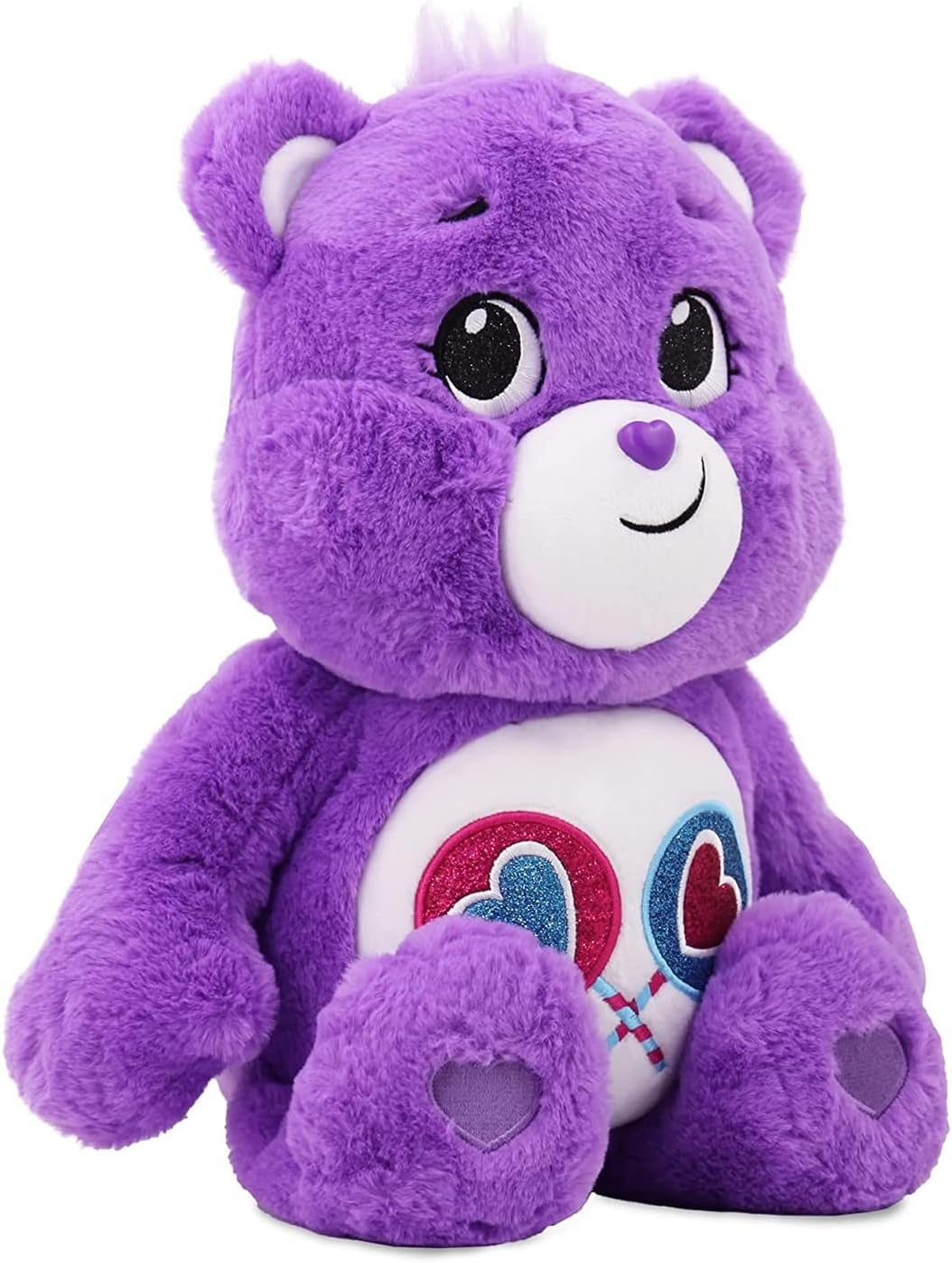 Care Bears18" Plush - Share Bear with Glitter Belly Badge - Soft Huggable Material!