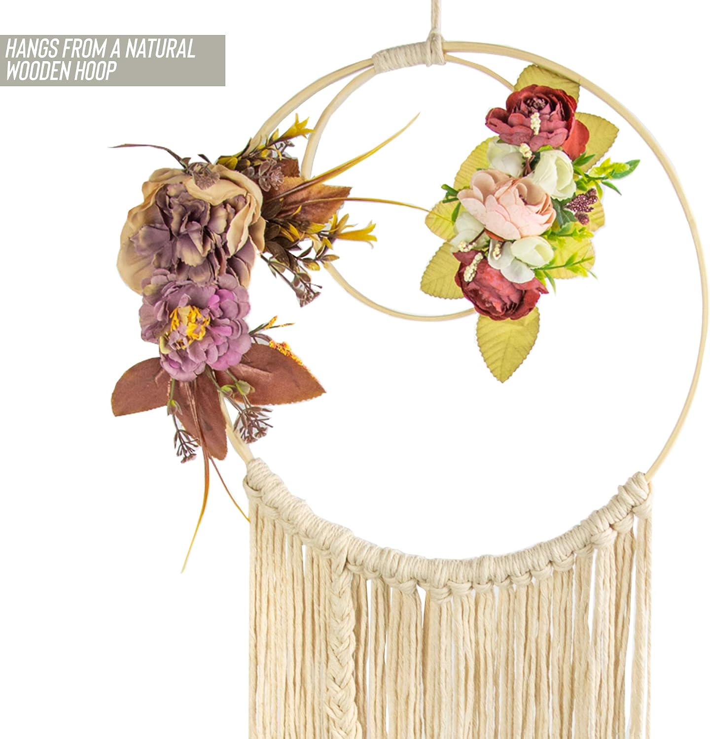 Myga RY1491 Fleur Dream Catcher Handmade Woven Wall Hanging Tapestry Decoration, Craft Ornaments for Gifts and Home Decor - Image 5